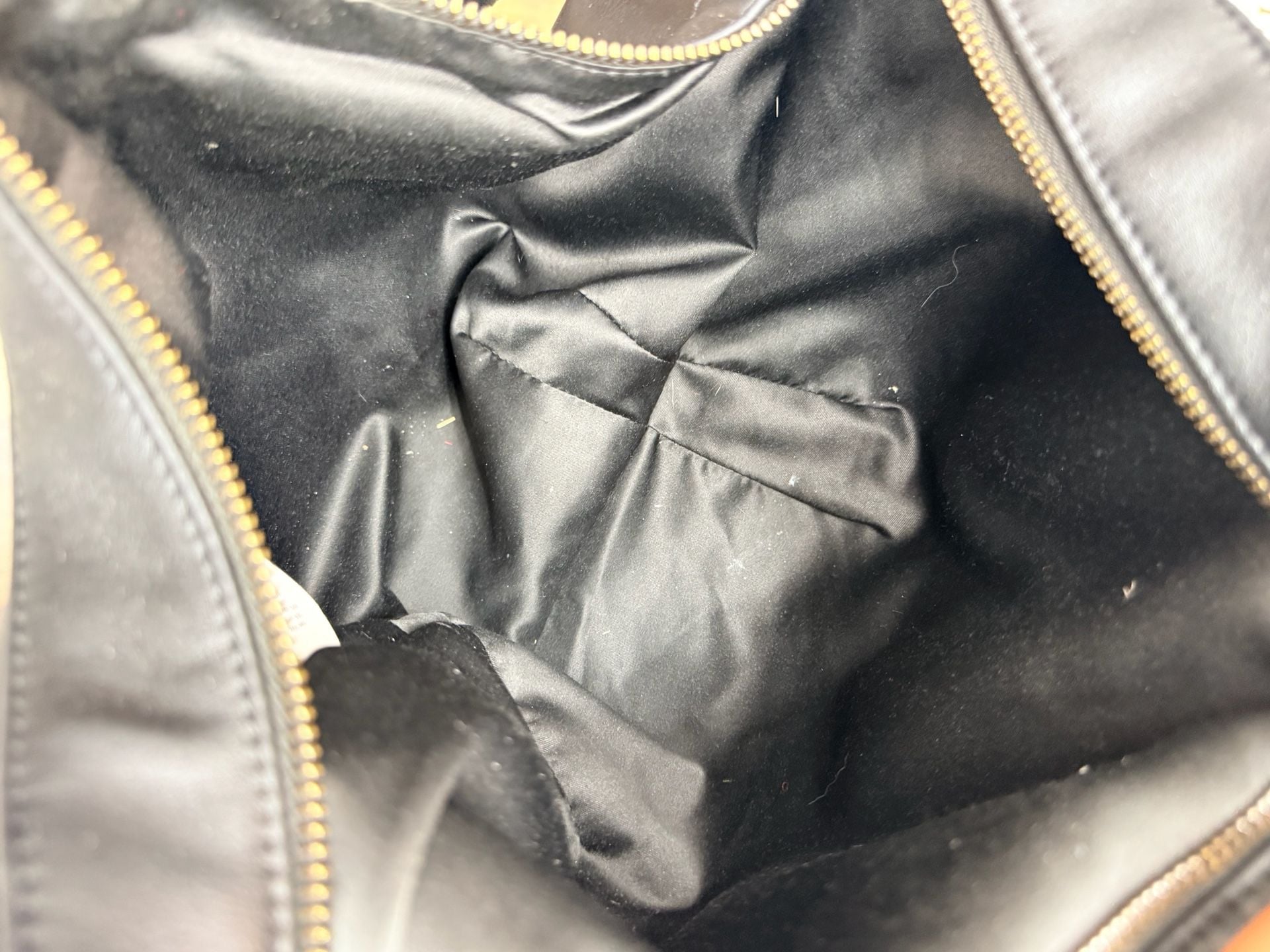 Carla Rockmore Black Leather Half Moon Shoulder Bag 5