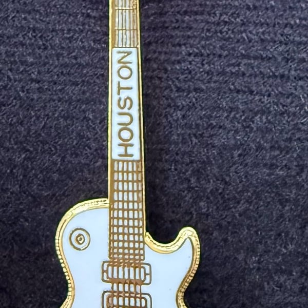 Hard Rock Cafe Houston Guitar Pin