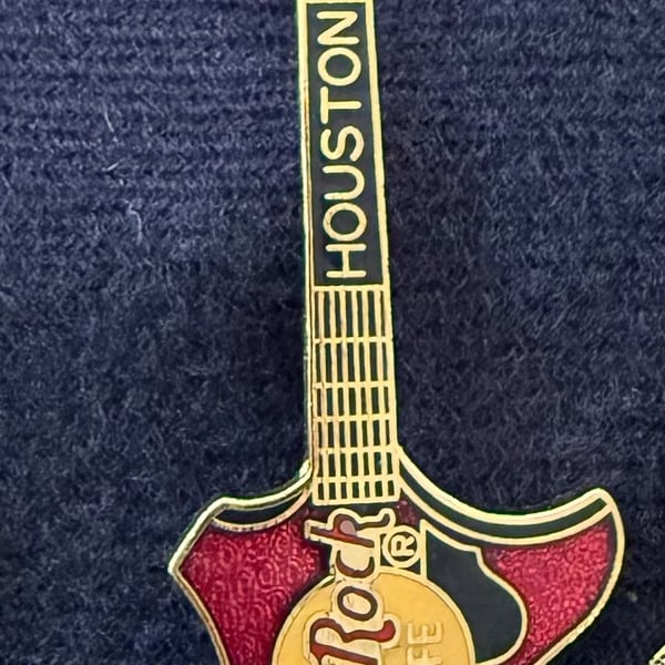 Hard Rock Cafe - Houston Guitar Pin