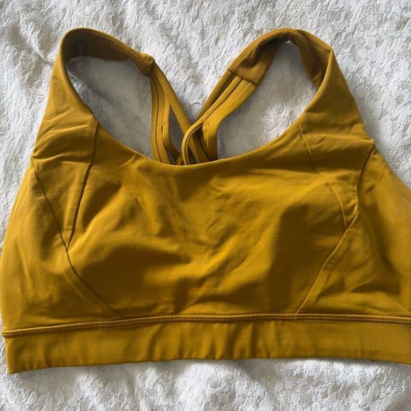 Lululemon Energy Bra Gold Spice