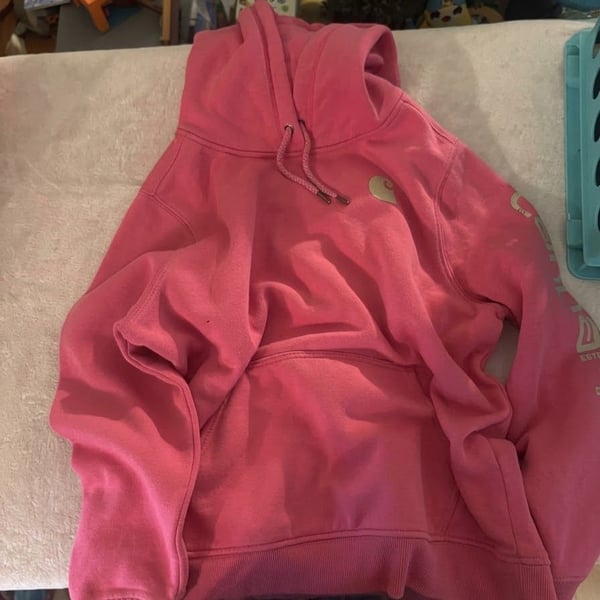 Carhartt Relaxed Fit Hoodie Size XL Pink Sweatshirt