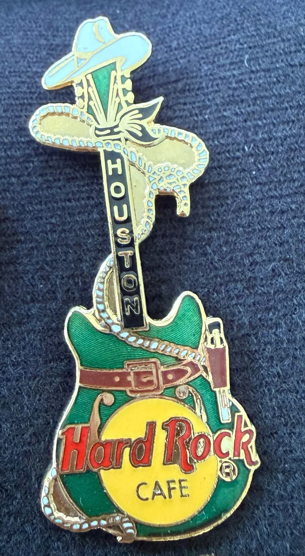 Hard Rock Cafe Houston Guitar Pin 1