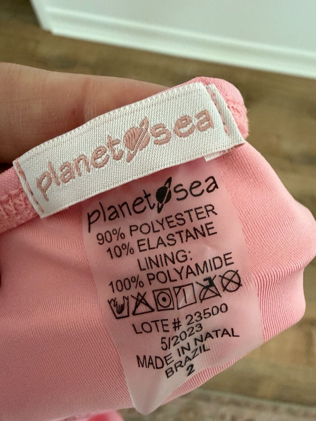 NWOT Planet Sea Ruffle Bikini Set Size 2 Pink 3