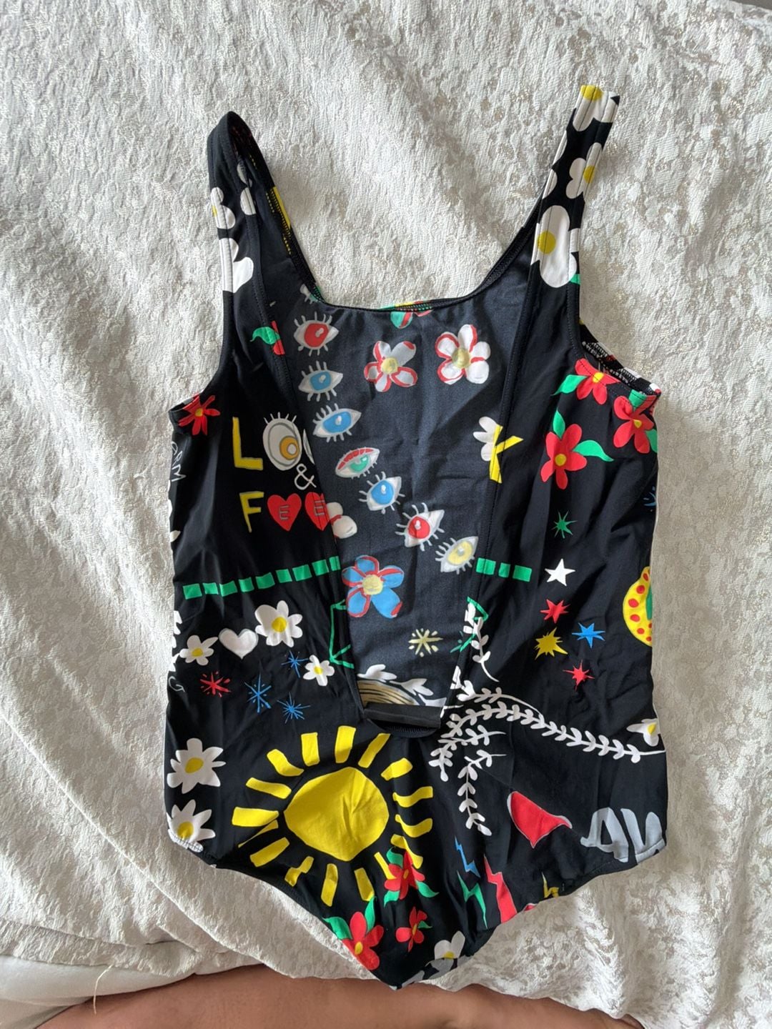 Adidas Originals x Pharrell Williams One Piece Swimsuit Multi Graphic 4