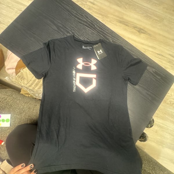 Under Armour Baseball Graphic Tee Size YXL Black