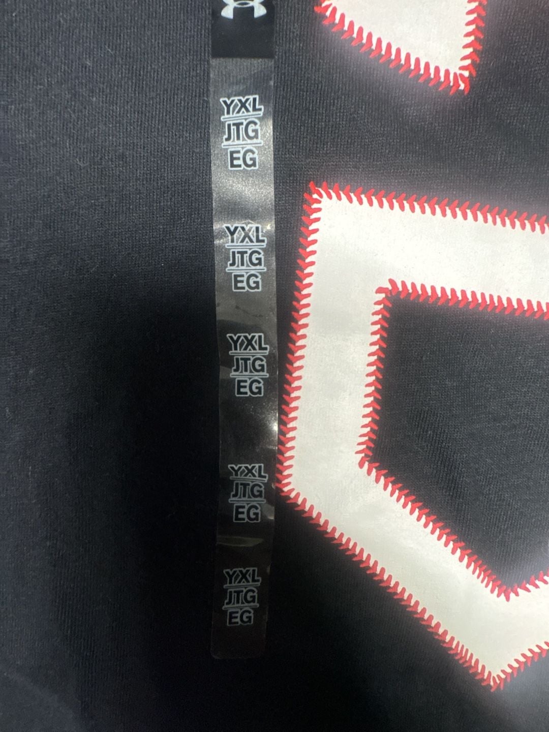 Under Armour Baseball Graphic Tee Size YXL Black 4