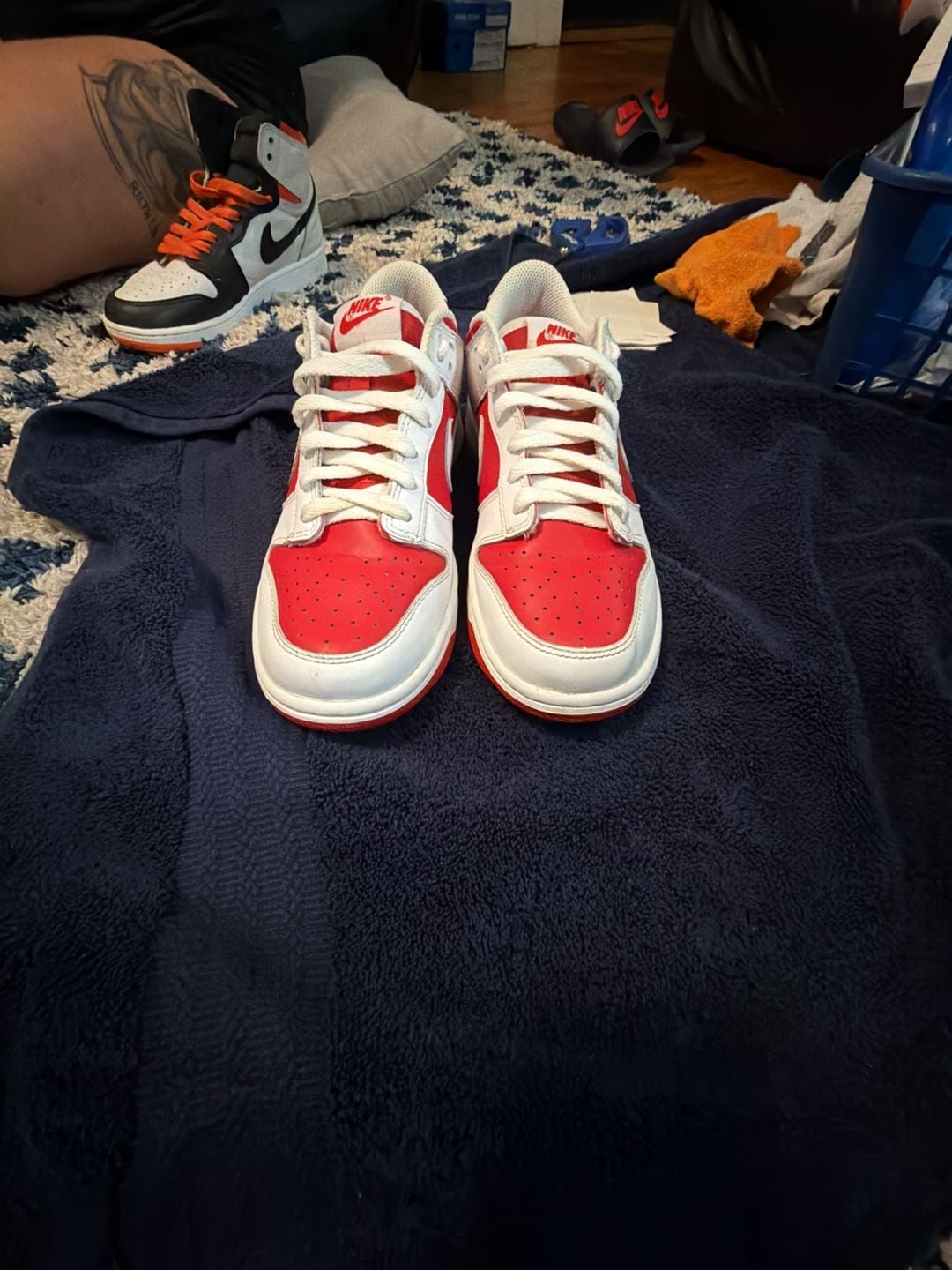 Nike Dunk Low Retro Championship Red University Red size 7 y or 8.5 w 2