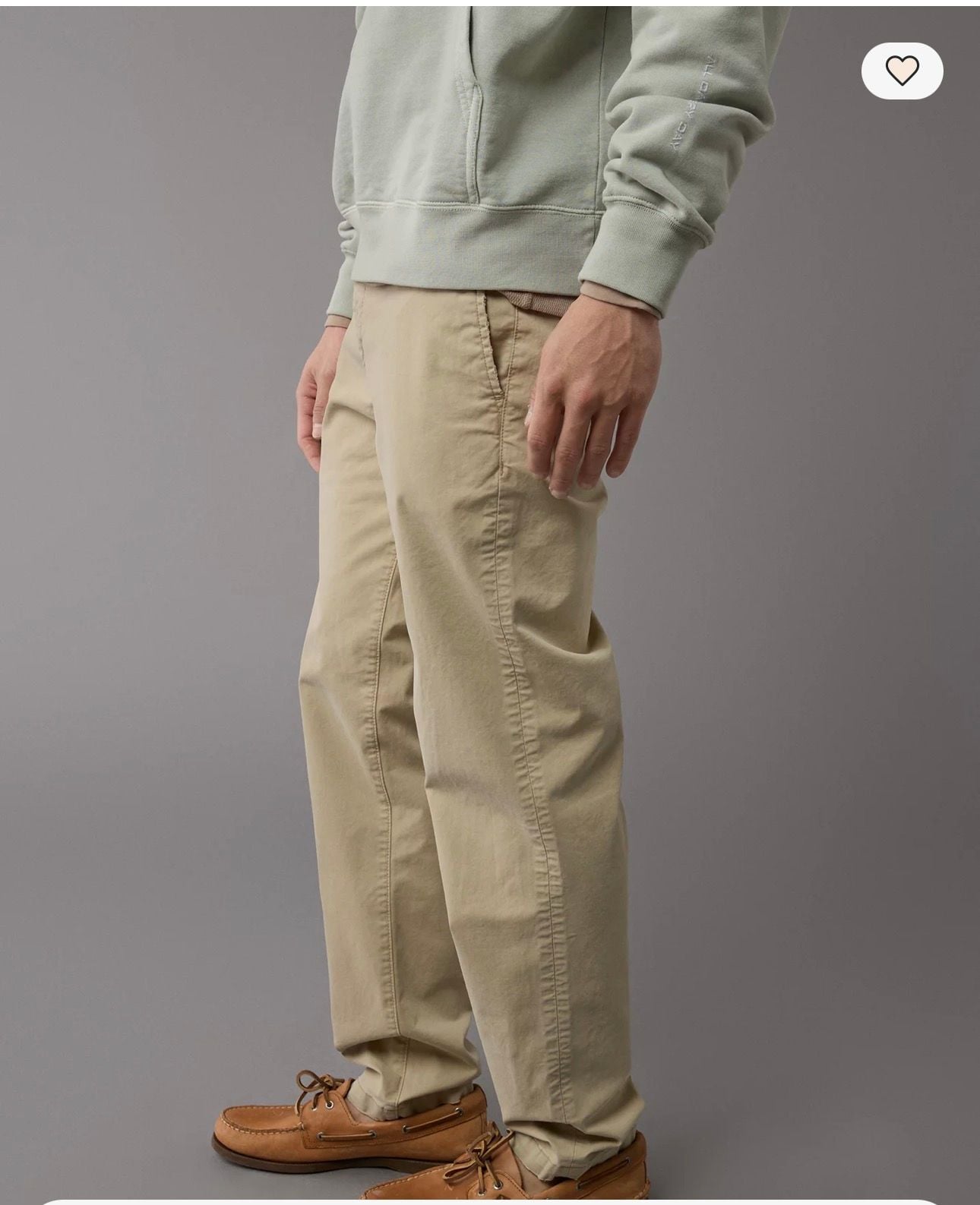 American Eagle Flex Slim Straight Lived-In Khaki Pant Size 26/30 Tan 3