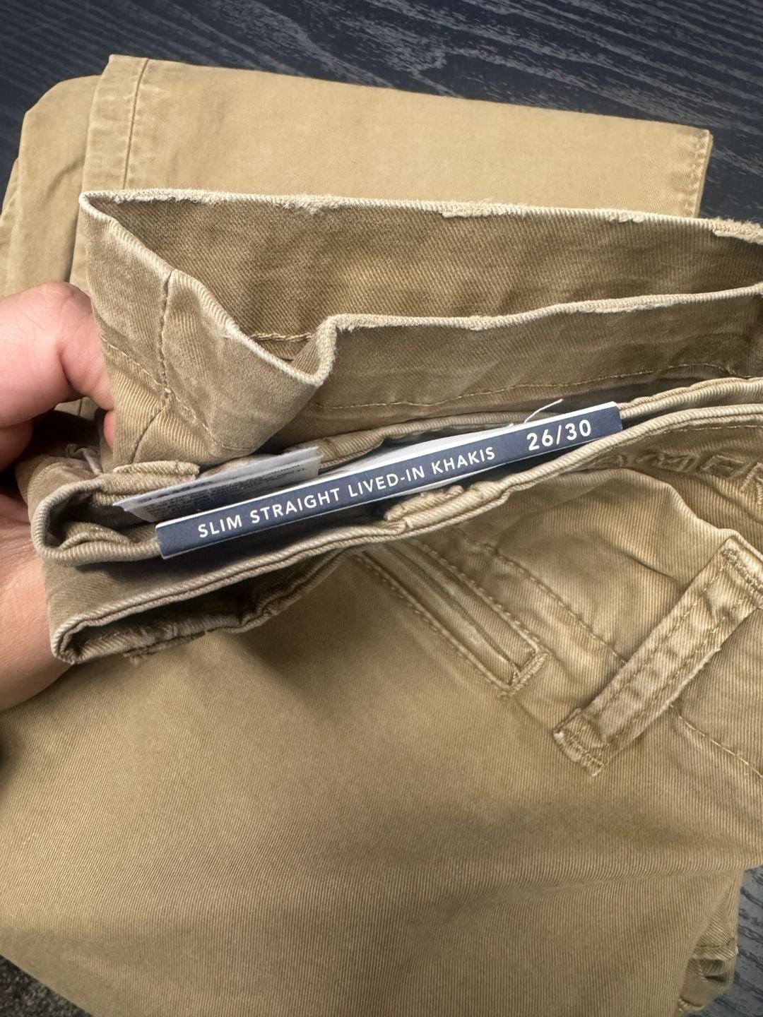 American Eagle Outfitters AE Flex Slim Straight Lived-In Khaki Size 26/30 5