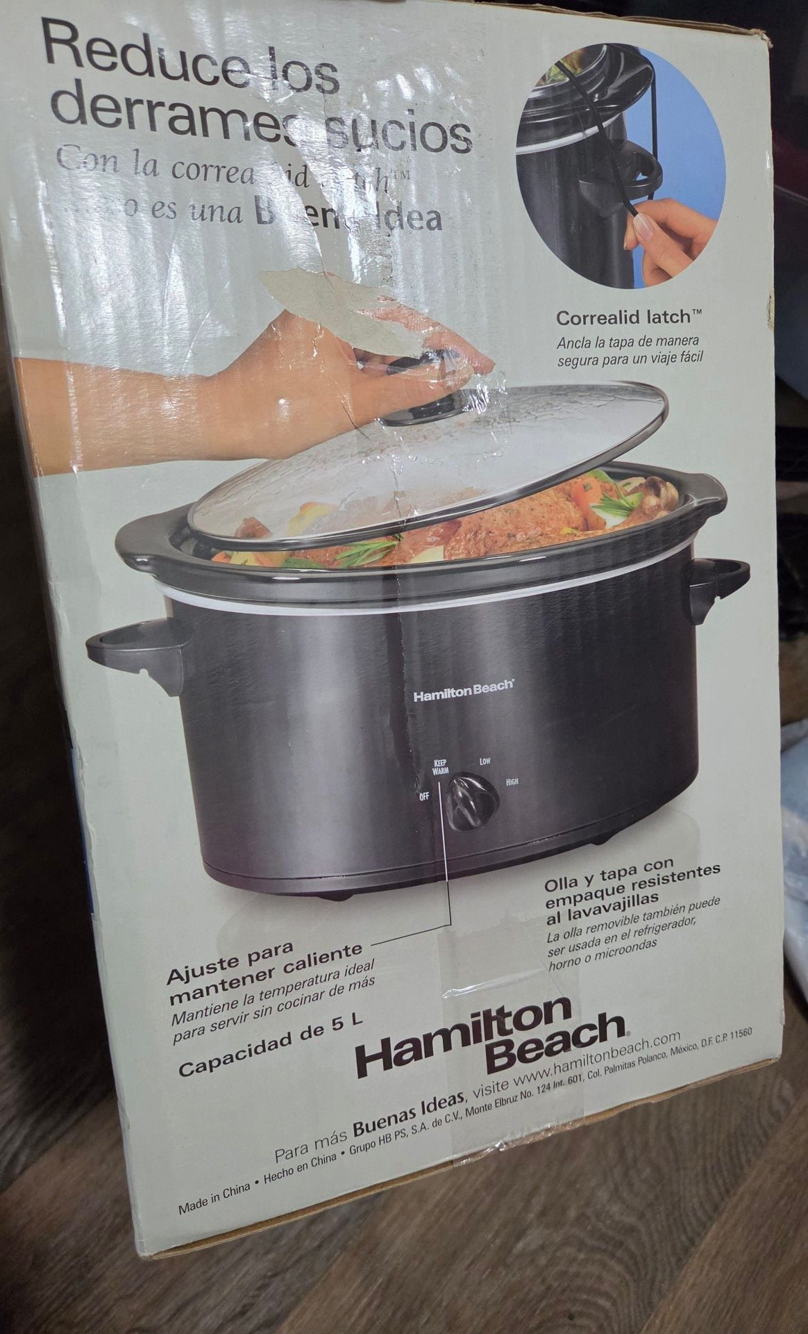 HAMILTON BEACH 5 Quart Portable Slow Cooker 33256 4