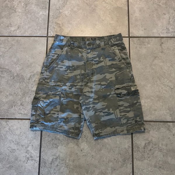Wrangler Camouflage Cargo Shorts Green Camo