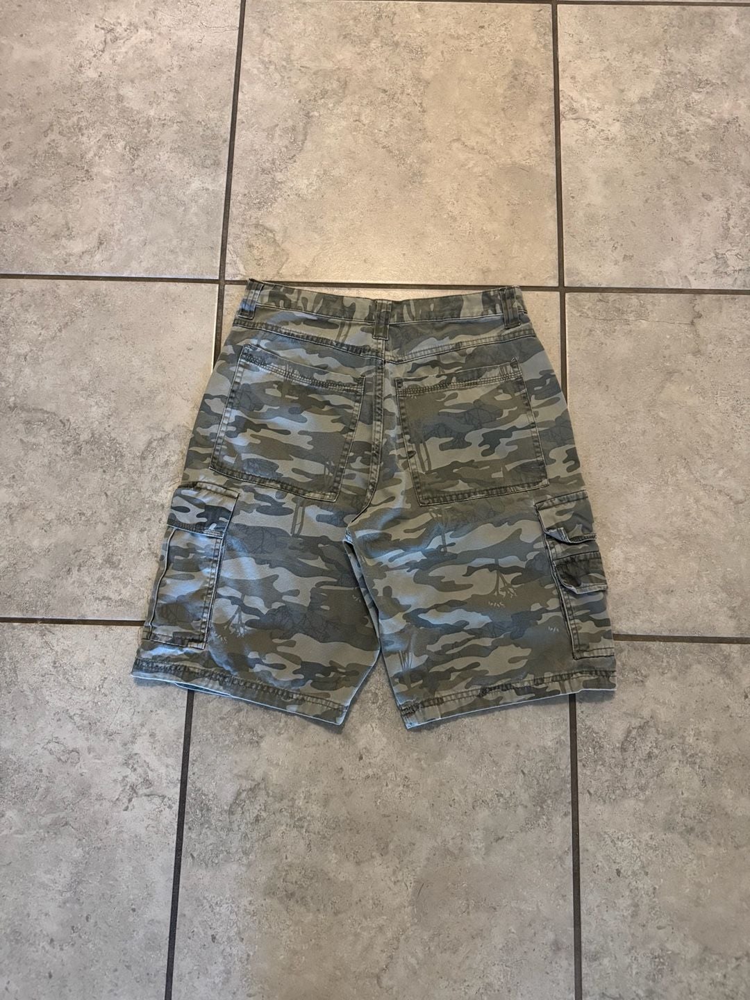 Wrangler Camouflage Cargo Shorts Green Camo 4