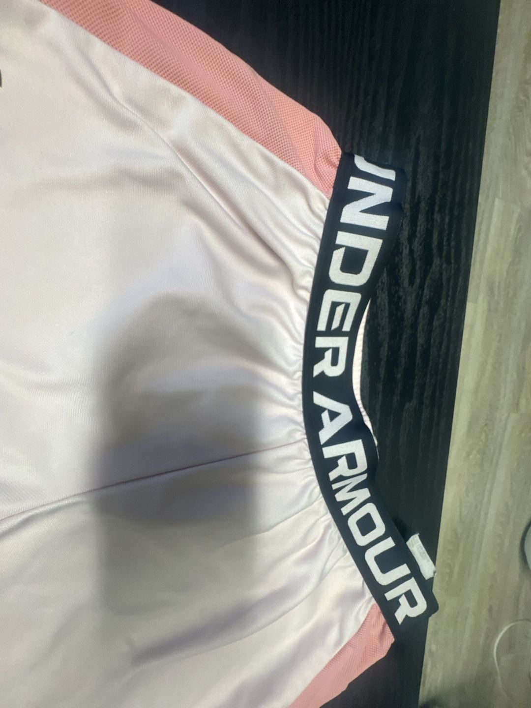 Under Armour Play Up Shorts Pink White Athletic Gym Shorts 4