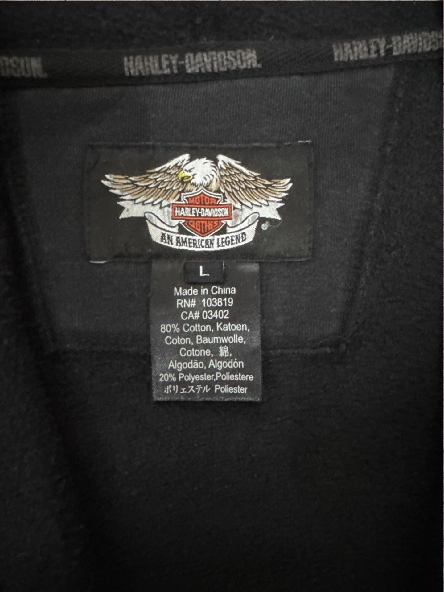 2008 Anniversary Harley Davidson Zip Up 7