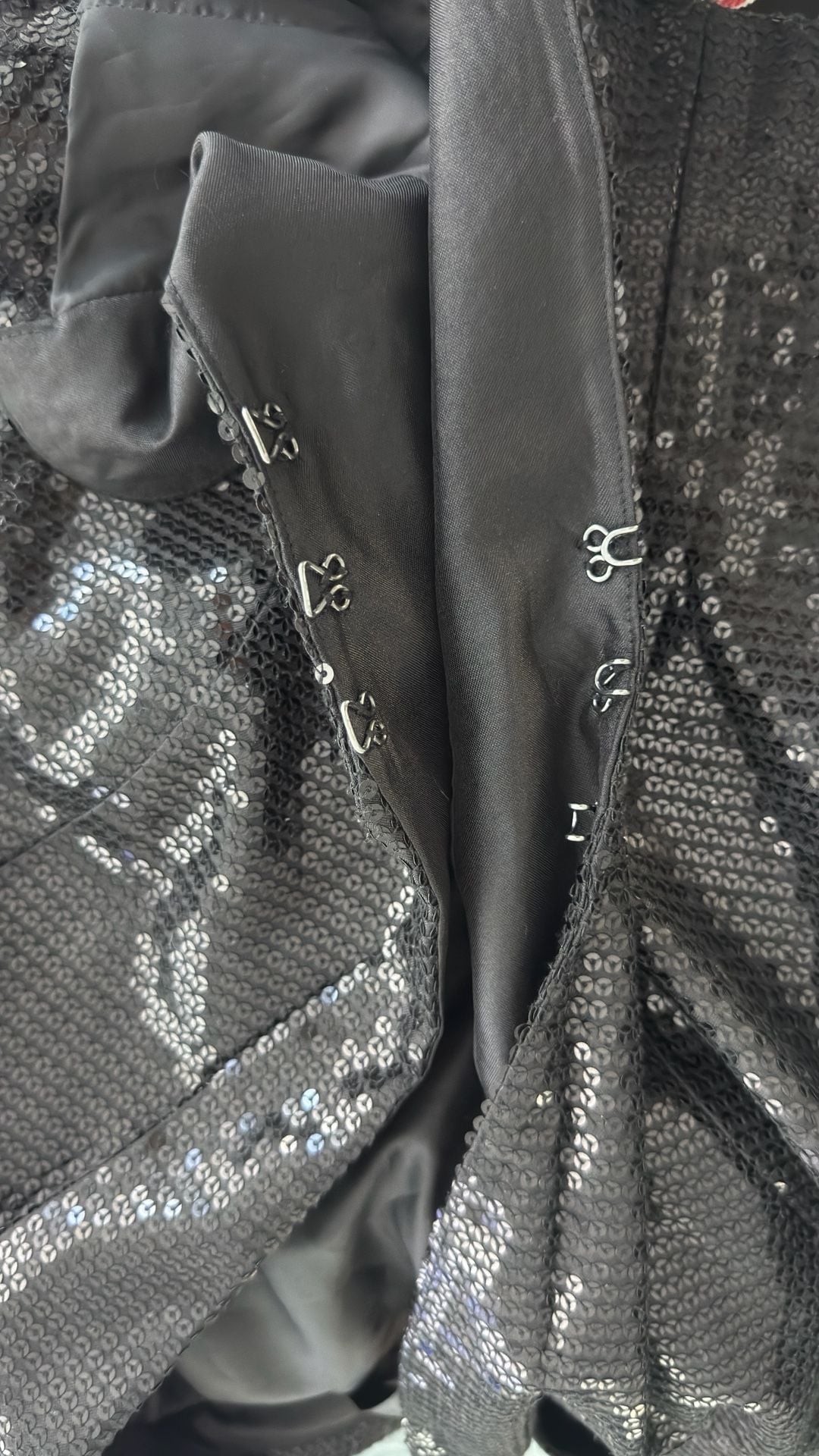 Patricia Field Sequin Blazer Size 8 Black 6