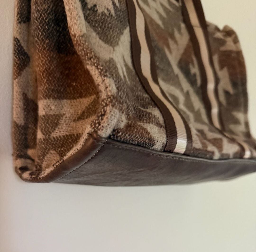 Jen & Co Aztec Tote Bag Brown Southwestern Crossbody 3