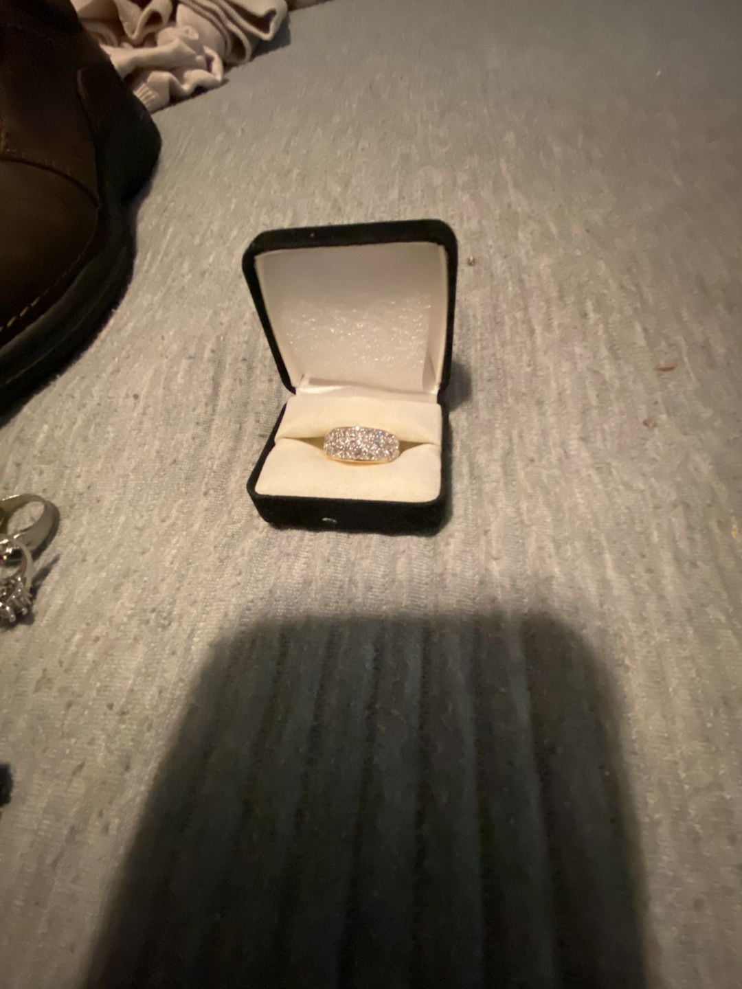 Vintage Yellow Gold Pave Diamond Dome Ring 2