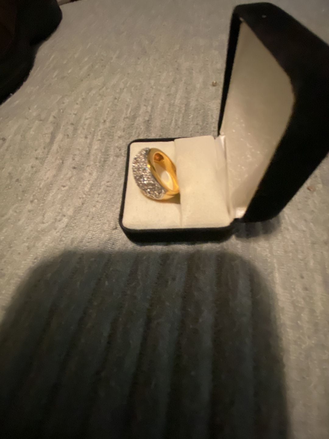 Vintage Yellow Gold Pave Diamond Dome Ring 3