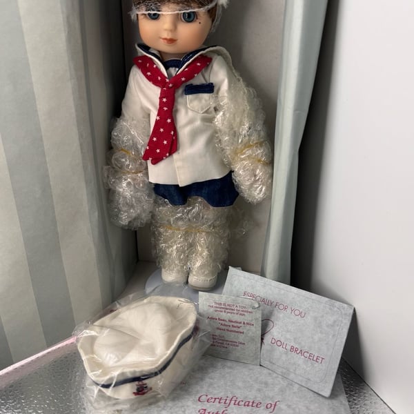Marie Osmond Adora Beau Nautical & Nice 9.5" Brunette Boy Doll Sailor