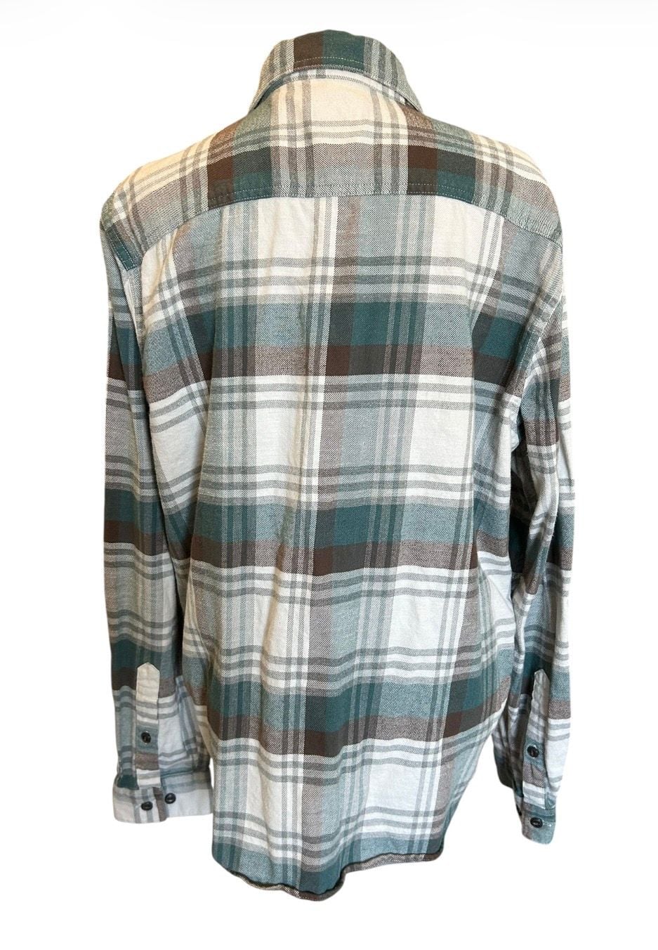 Patagonia Women’s Lightweight Plaid Fjord Flannel Shirt Size M 3
