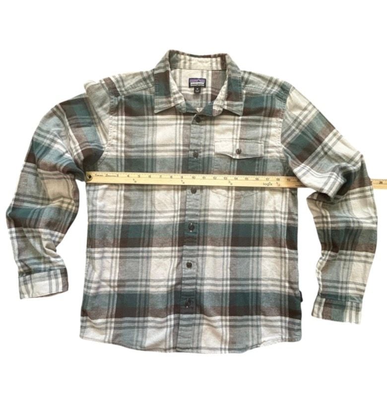Patagonia Women’s Lightweight Plaid Fjord Flannel Shirt Size M 5