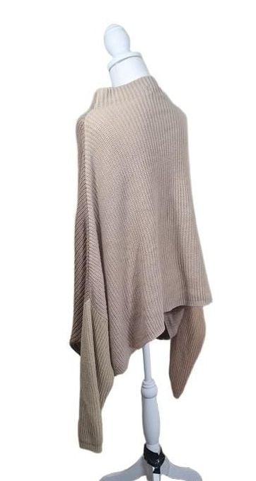 PrettyLittleThing Oversized Sweater Sz XL, Stone, Tan, Boohoo Boyfriend Jumper 14