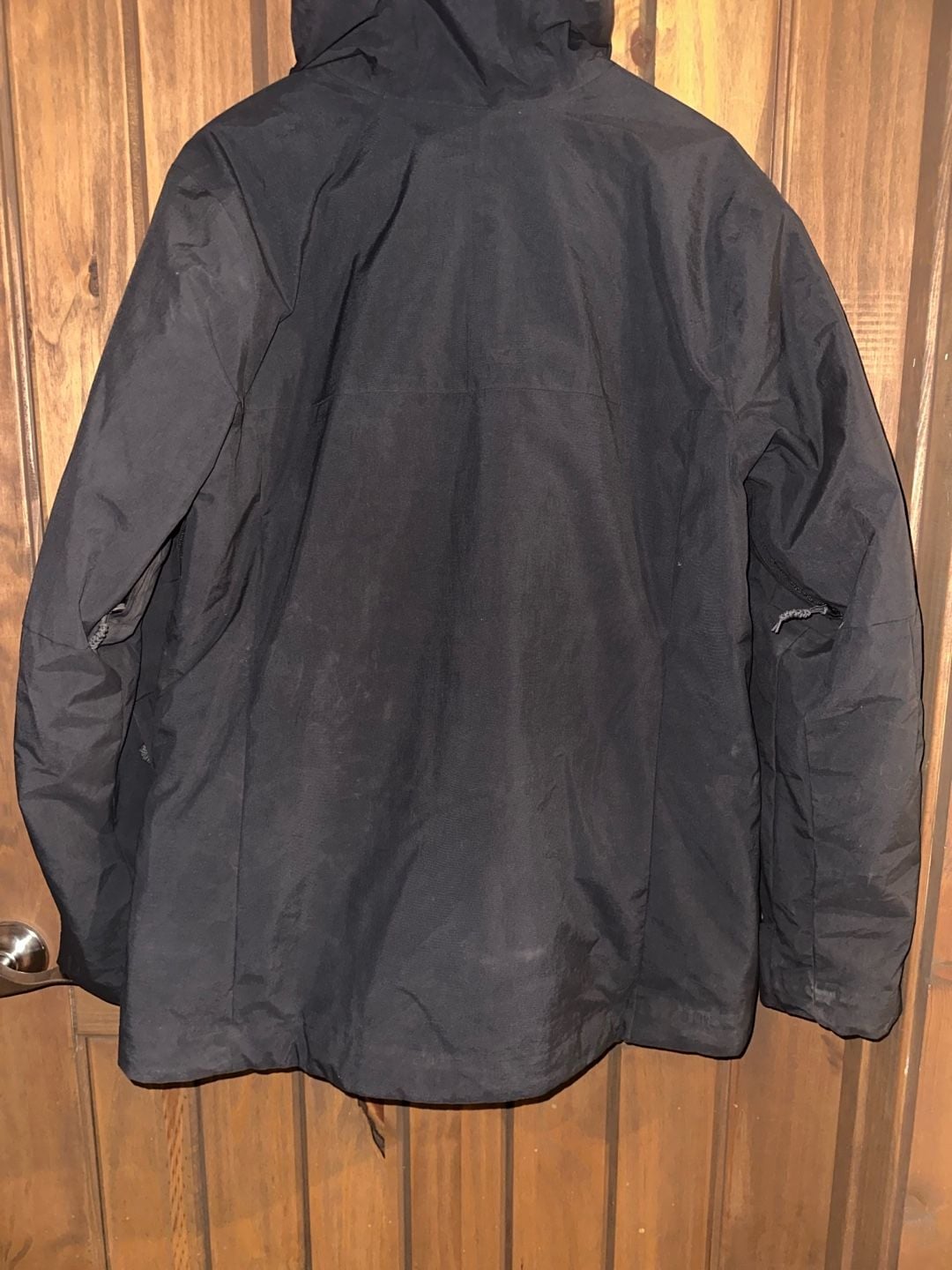 REI Co-op Rain Jacket Size Large Black Waterproof Hooded 5