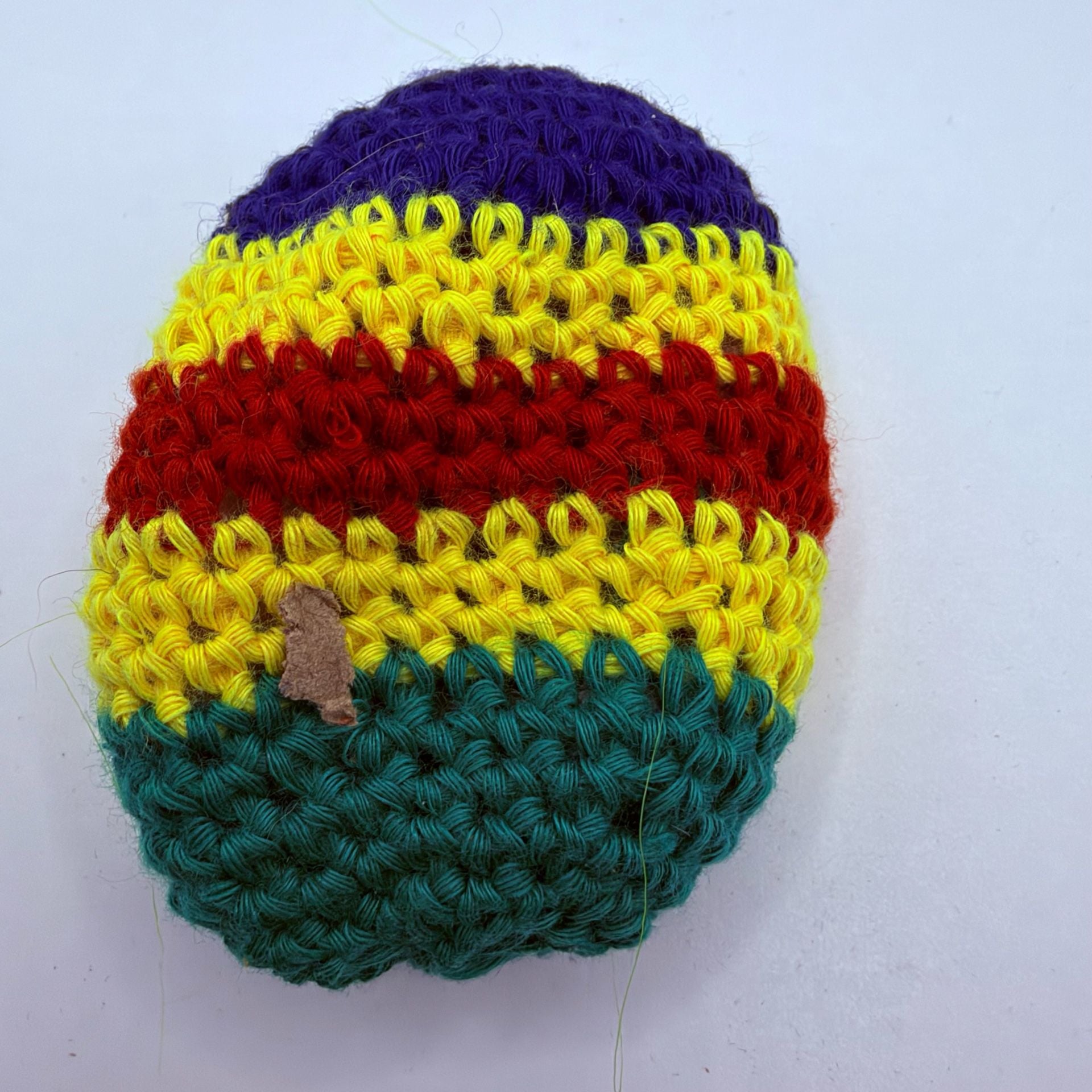 Set of 3 Multicolor Crochet Hacky Sacks Footbags – Pellet Filled 2
