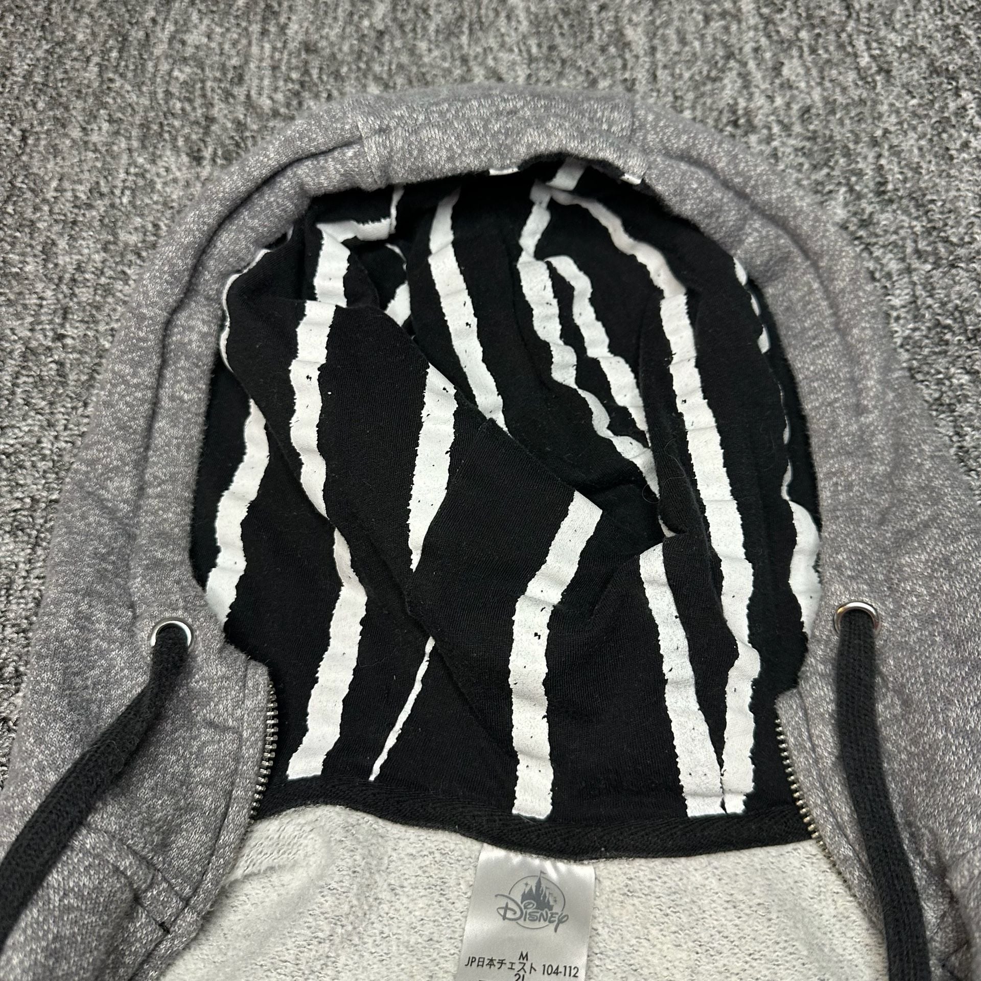 Vintage Disney The Nightmare Before Christmas Jack Skellington Zip Up Hoodie 9