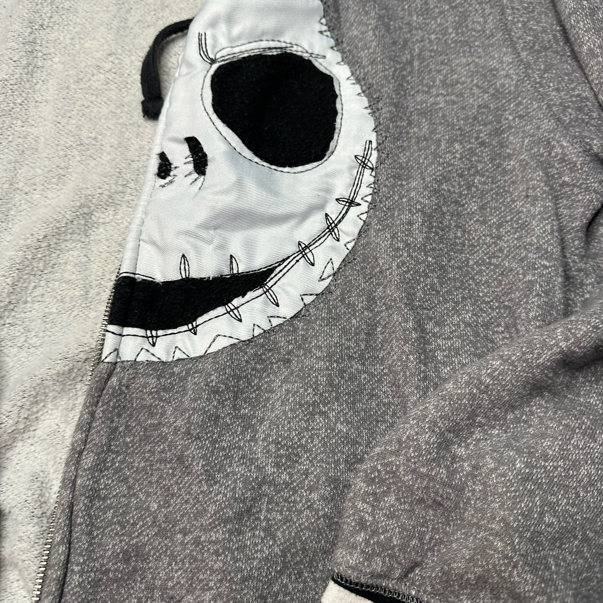 Vintage Disney The Nightmare Before Christmas Jack Skellington Zip Up Hoodie 11