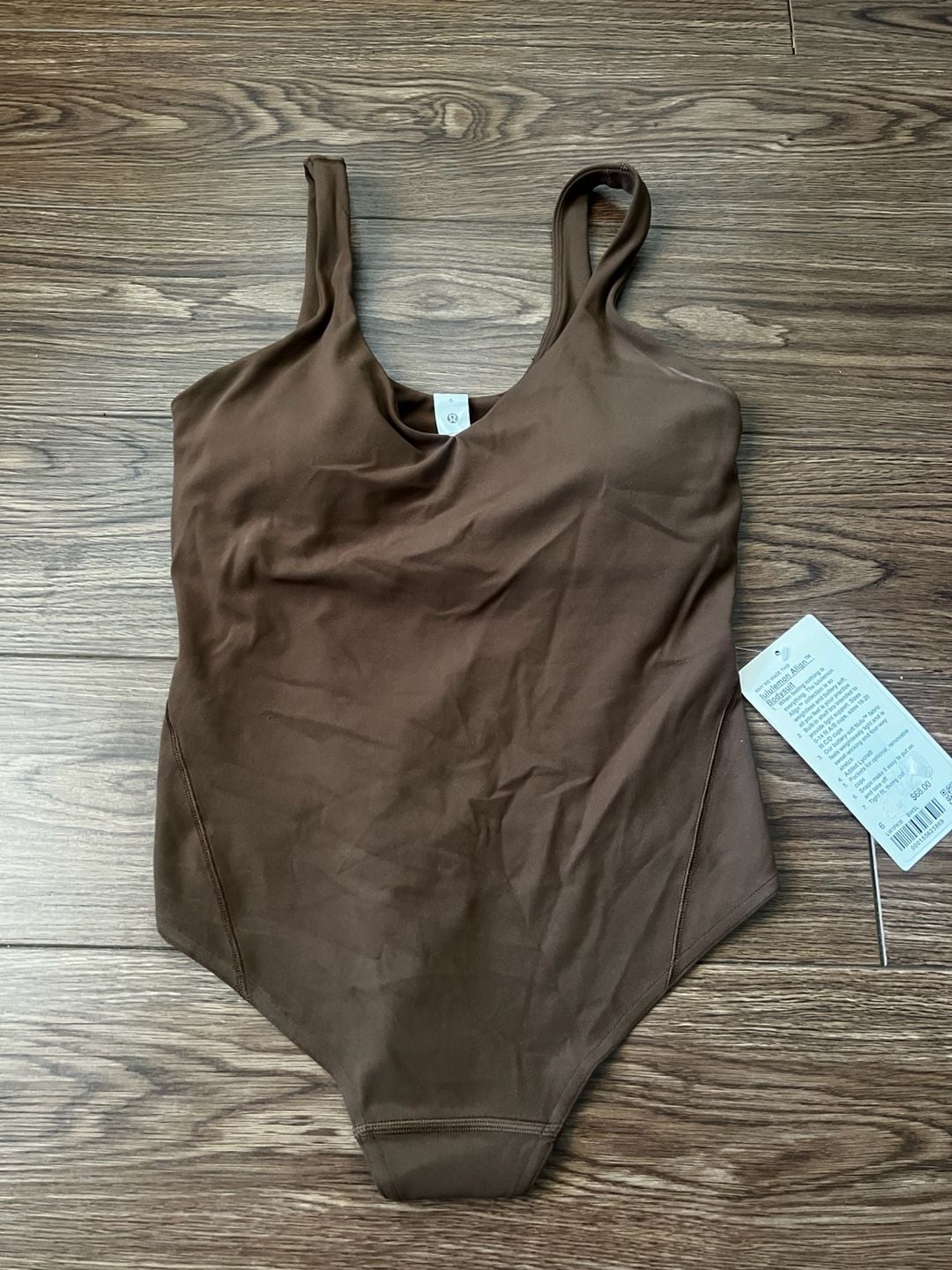 Lululemon Align Bodysuit Size 6 Java Brown Nulu 2