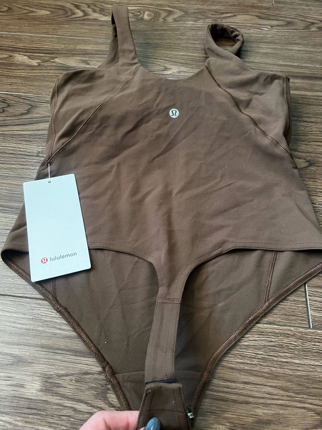 Lululemon Align Bodysuit Size 6 Java Brown Nulu 5