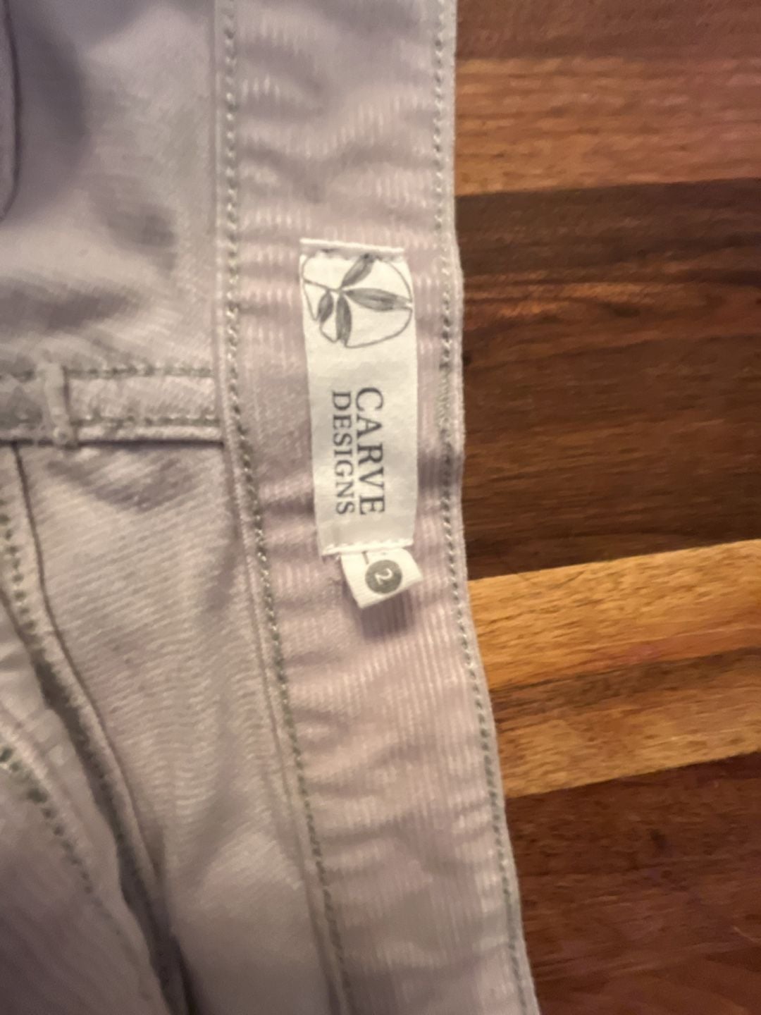 Carve Designs Dahu Short Size 2 Quarry Corduroy Organic Cotton 7