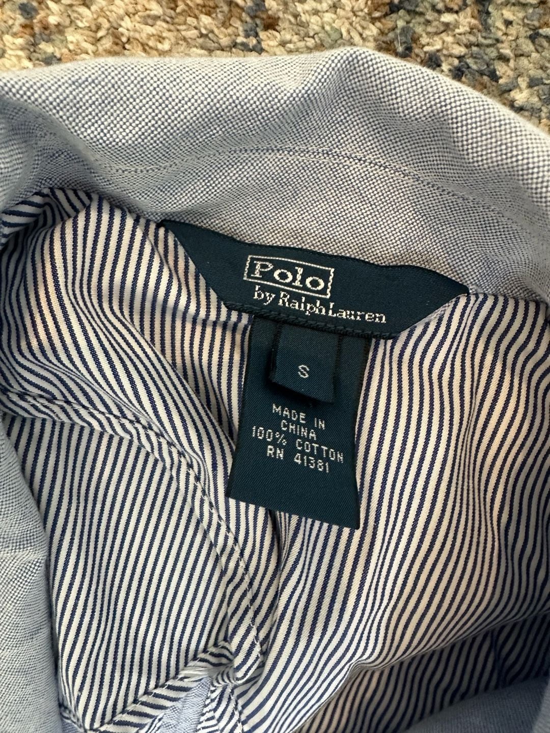 Polo By Ralph Lauren Blazer Size Boys S Blue Cotton Striped Lining 3
