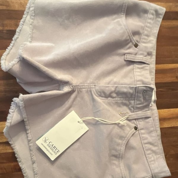 Carve Designs Dahu Short Size 2 Quarry Corduroy Organic Cotton
