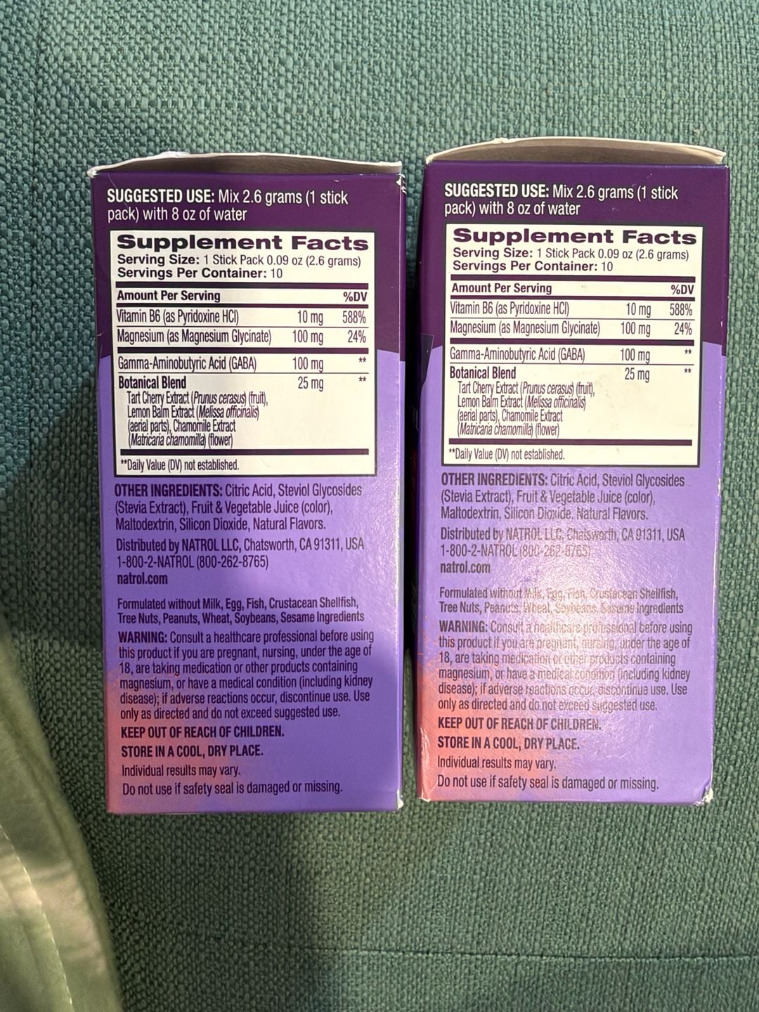Natrol Sleep & Restore Calming Drink Mix Cherry 10 Stick Packs 2 Pack 4