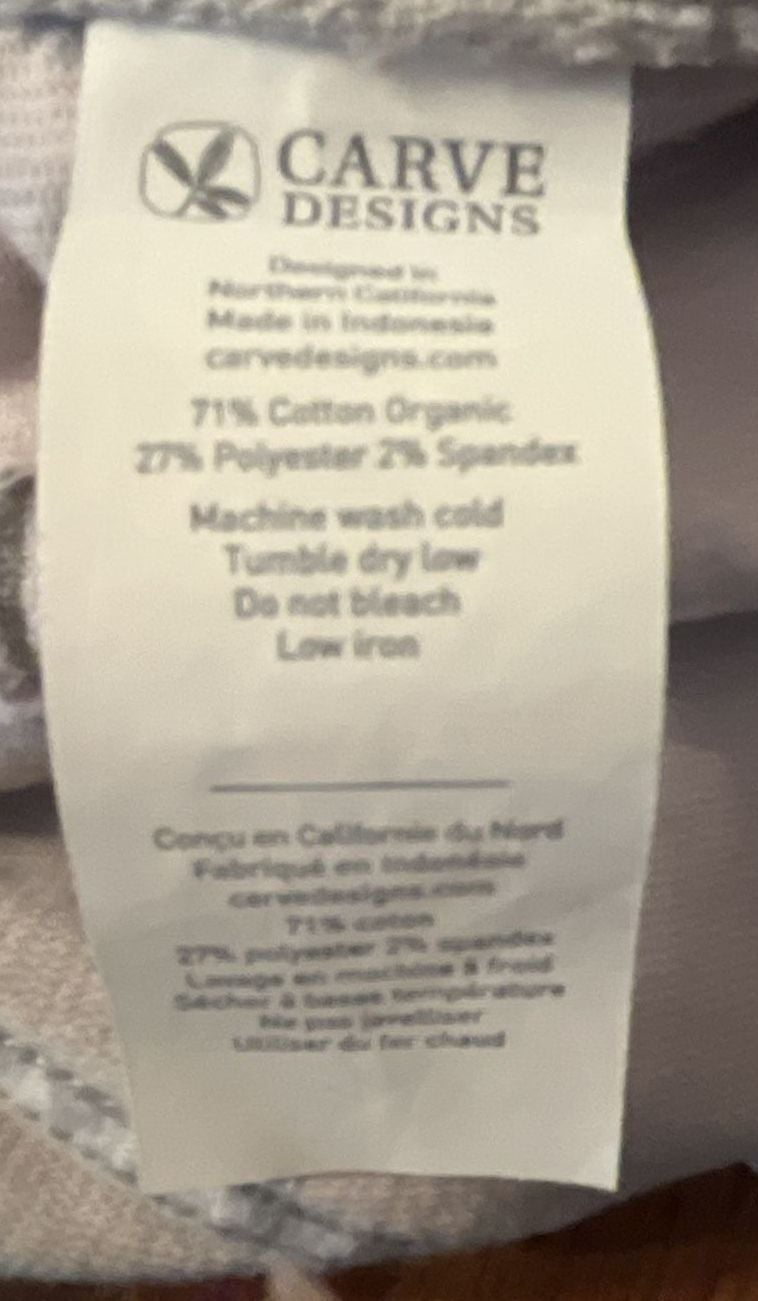 Carve Designs Dahu Short Size 2 Quarry Corduroy Organic Cotton 8