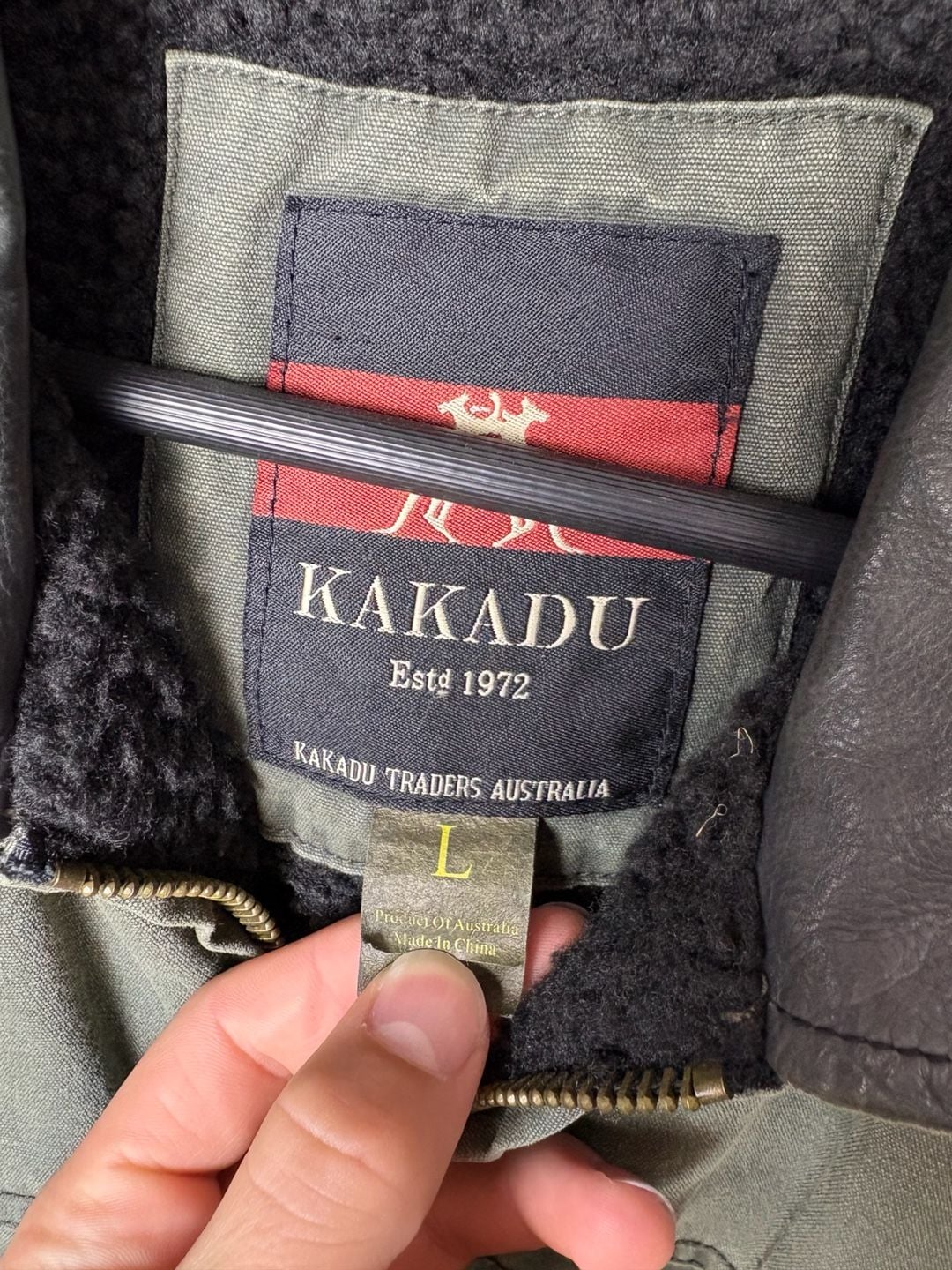 Kakadu Canvas Vest Men’s L Green Sherpa Lined Workwear 3