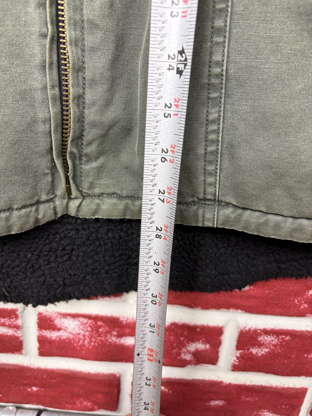 Kakadu Canvas Vest Men’s L Green Sherpa Lined Workwear 5