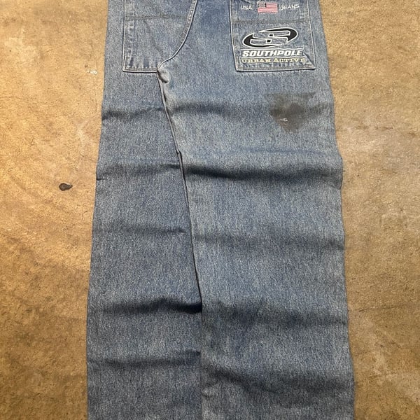 Southpole Jeans Size 38 Blue Urban Active Baggy Y2K Denim