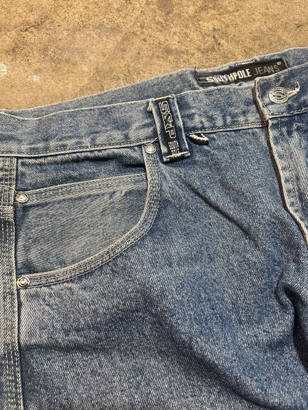 Southpole Jeans Size 38 Blue Urban Active Baggy Y2K Denim 5