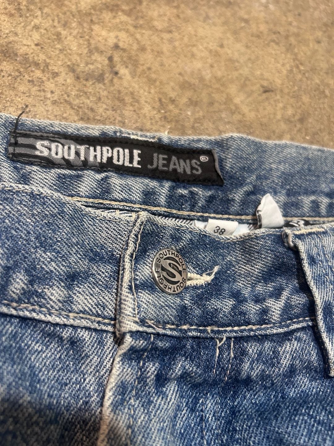 Southpole Jeans Size 38 Blue Urban Active Baggy Y2K Denim 6
