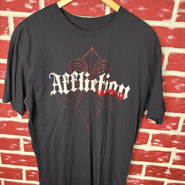 Affliction Banned Fedor vs Sylvia MMA T-Shirt Men’s XL Y2K