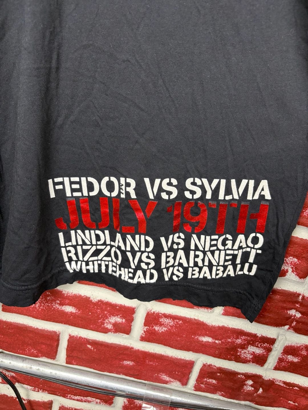 Affliction Banned Fedor vs Sylvia MMA T-Shirt Men’s XL Y2K 4