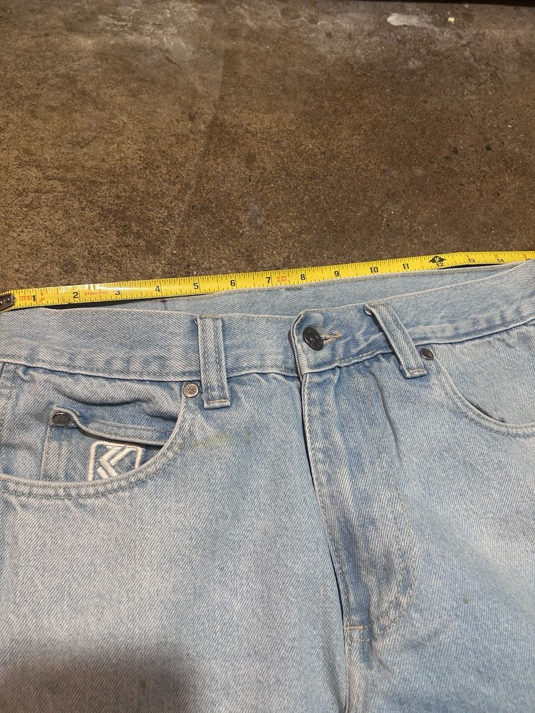 Karl Kani Carpenter Jeans Size S Light Wash Denim Baggy Workwear 7