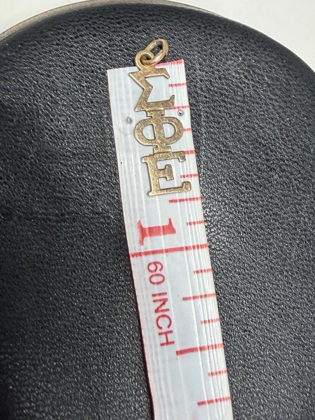 Vintage Gold Greek Letter Pendant Necklace Sigma Phi Epsilon 6
