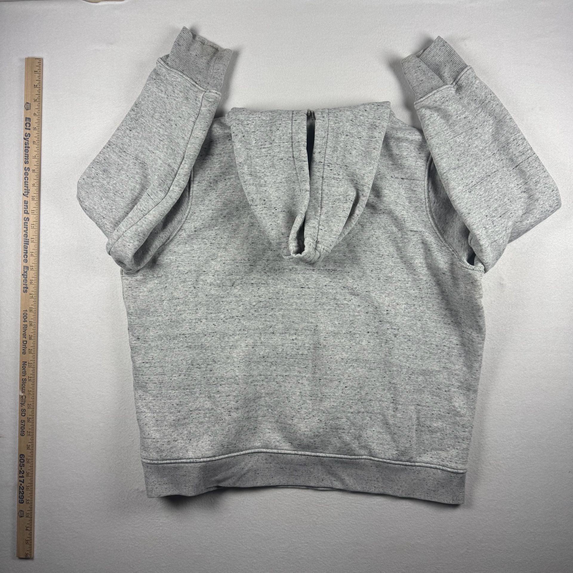 Carhartt Clarksburg Hoodie Gray Speckled Fleece Logo Sleeve 2XL 10