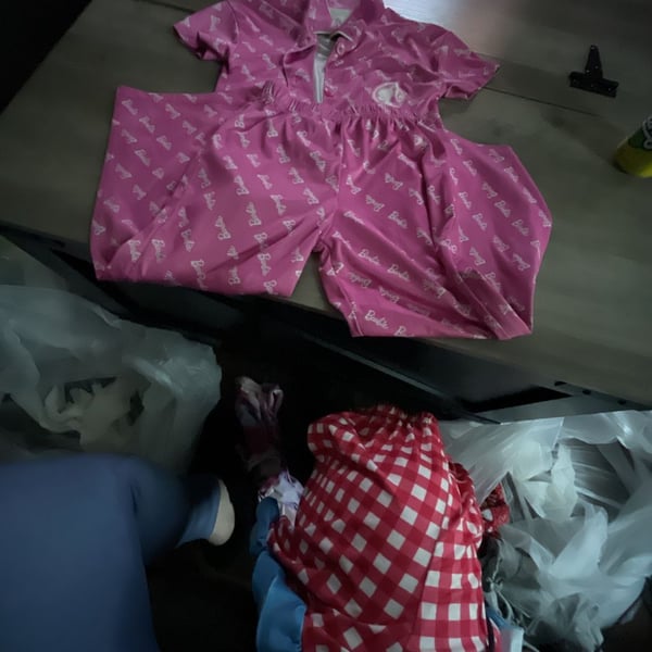 Barbie Pajama Set 5T Pink Logo 2-Piece