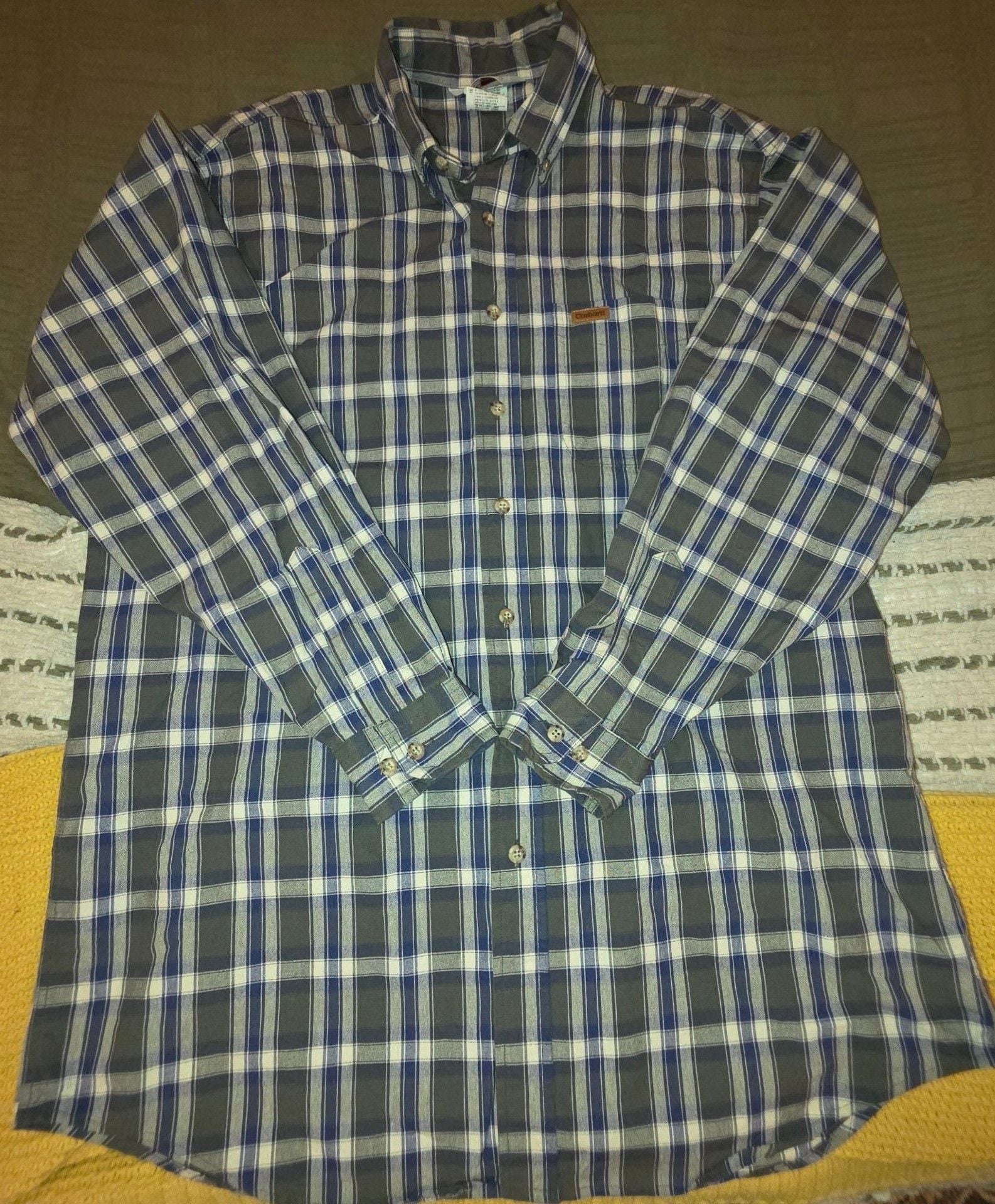 Carhartt Plaid Long Sleeve Button Down Shirt Size Large Tall 2