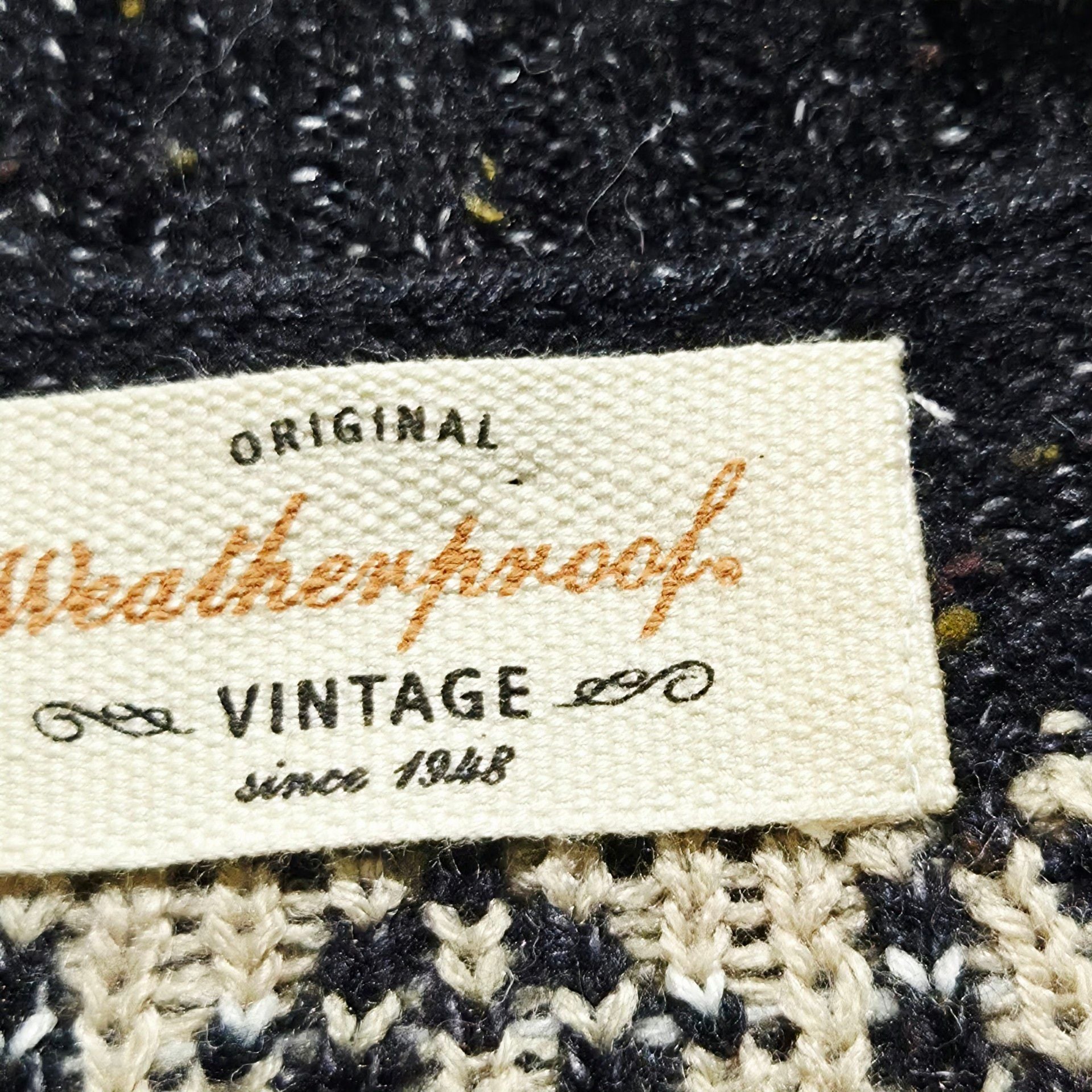 Weatherproof Vintage Fair Isle Sweater Size M Black Nordic Knit 3